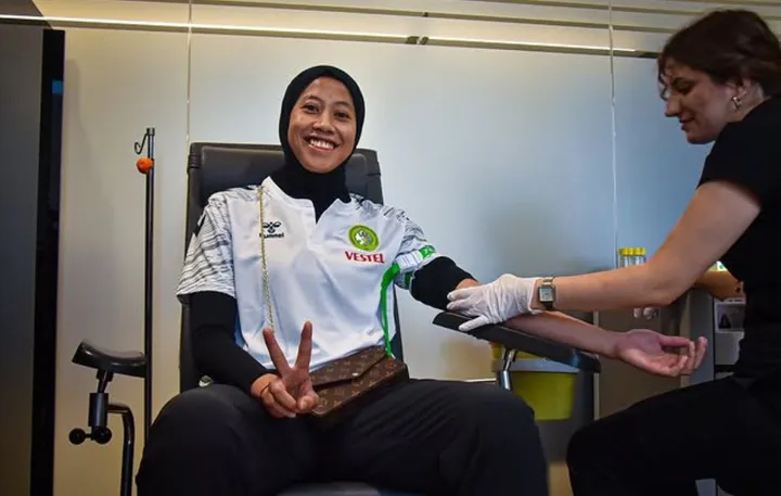 Megawati Hangestri telah menyelesaikan tes medis di Manisa BBSK/foto: Ofisial Manisa BBSK
