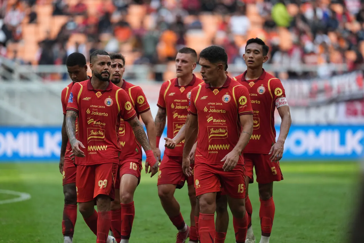 Pemain Persija Jakarta usai lawan Malut United/Media Persija