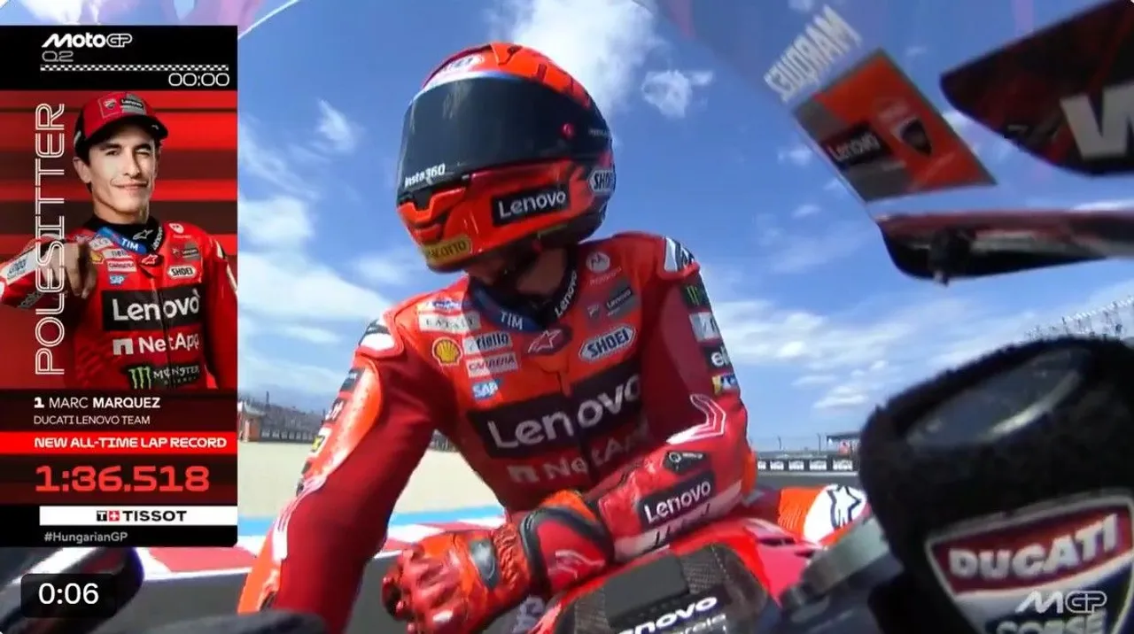 Marc Marquez raih pole position di MotoGP Hungaria 2025/foto: X/MotoGP