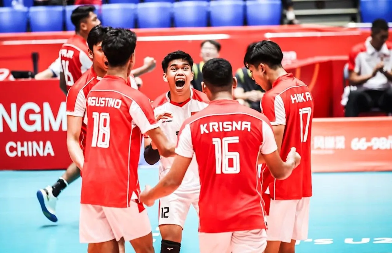 Timnas Voli Putra Indonesia U-21 di FIVB Volleyball Men's U-21 World Championship 2025/foto: Volleyball World