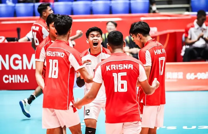 Timnas Voli Putra Indonesia U-21 di FIVB Volleyball Men's U-21 World Championship 2025/foto: Volleyball World