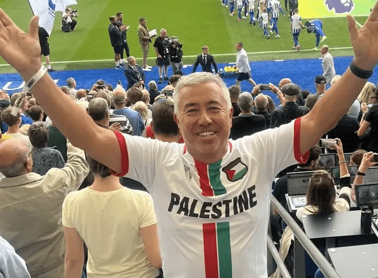 Supporter yang dikenakan sanksi karena mengenakan jersey Palestina (Instagram/Antifaa_Ultras) 