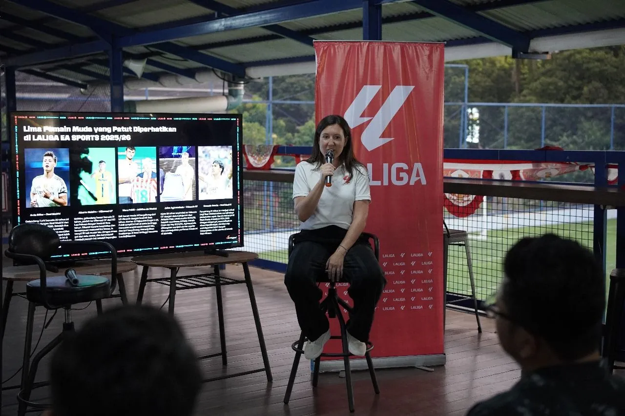 Almudena Gómez, delegasi LALIGA di Indonesia.