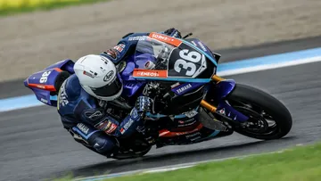 M Faerozi saat tampil di seri 3 ARRC 2025 di Motegi Jepang/Yamaha Indonesia.