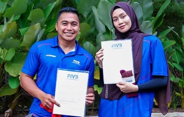Aprilio Manganang dan Wilda Nurfadilah mengikuti kursus pelatih FIVB level 1/foto: IG Speed Volleyball