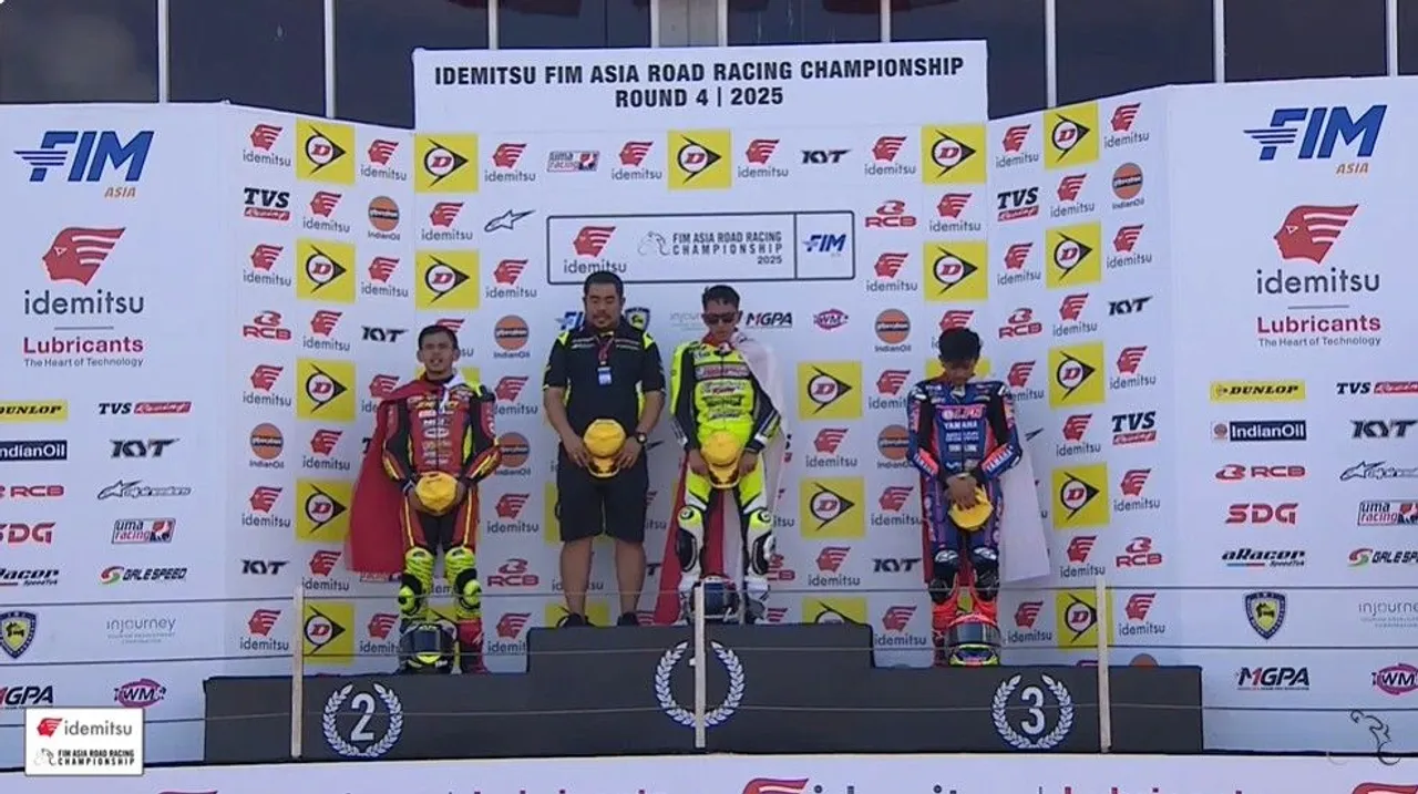 Tiga pembalap Indonesia rebut podium di race 1 UB150 ARRC 2025 seri Mandalika/foto: Asia Road Racing