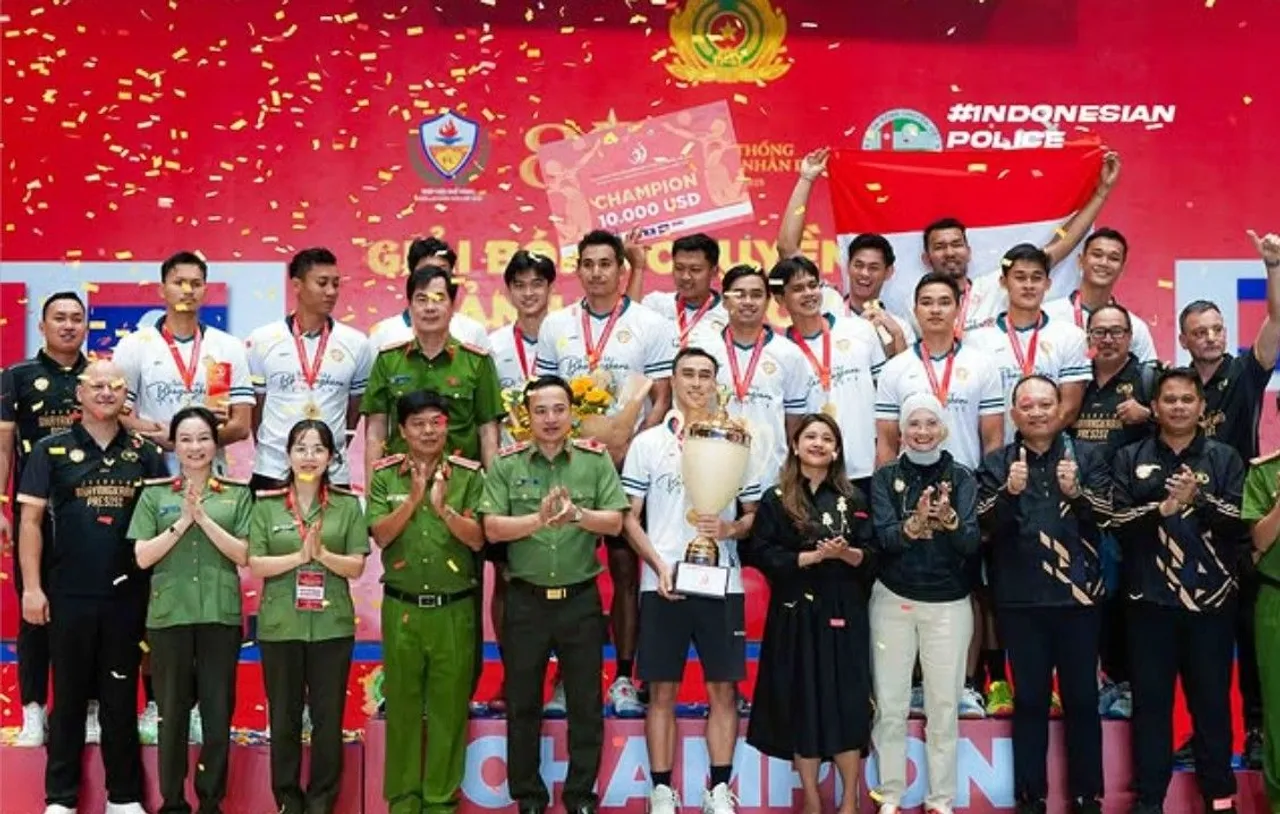 Jakarta Bhayangkara Presisi juara International Police Volleyball Tournament 2025/foto: Ofisial Bhayangkara Volley