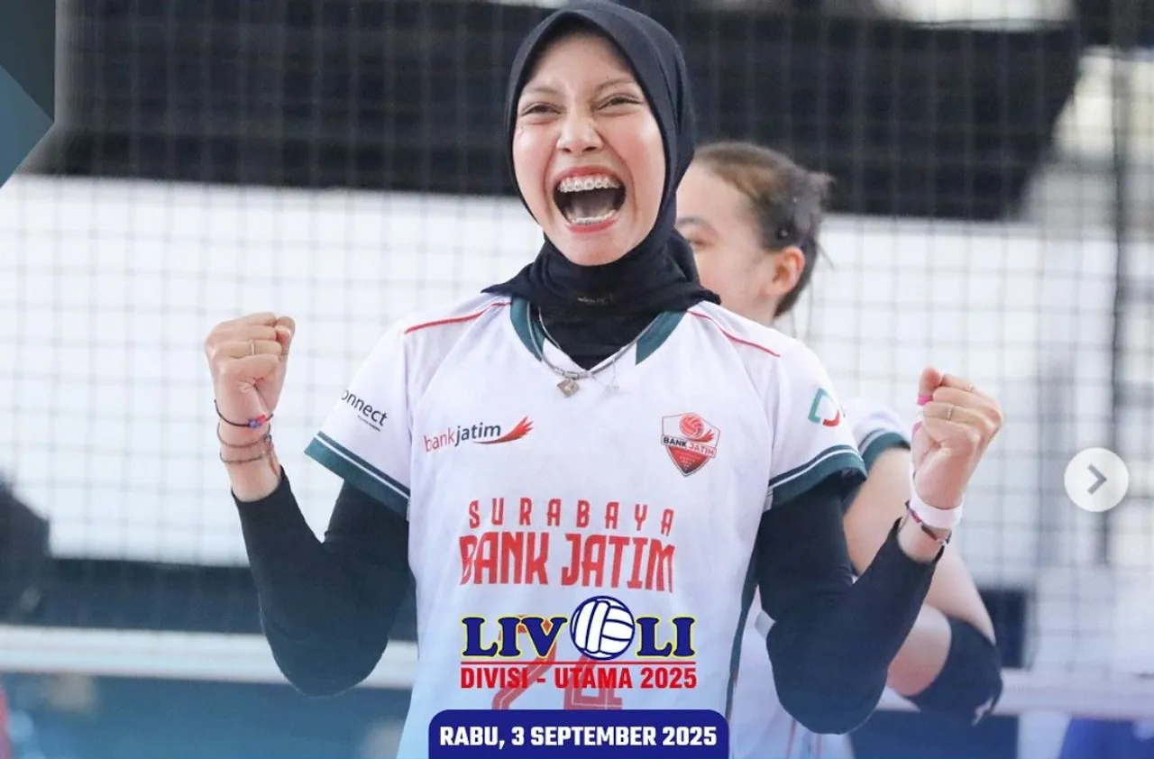 Surabaya Bank Jatim menang 3-2 atas Kharisma Premium di laga pembuka Livoli Divisi Utama 2025/foto: Moji Sport