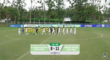 Persebaya U-13 menang 11-0 atas PS Gamalama di Piala Soeratin U-13 2025 putaran nasional/foto: PSSI TV