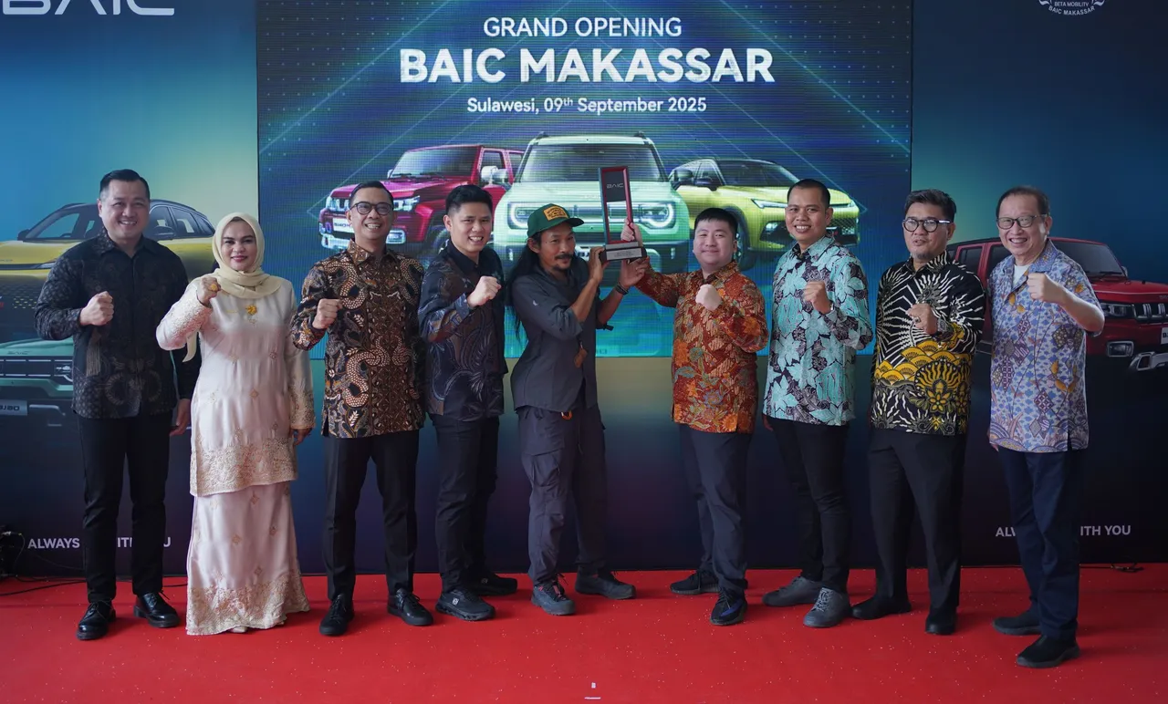 Peresmian diler BAIC Makassar Samudra Inti Jaya Perkasa. (JDI)