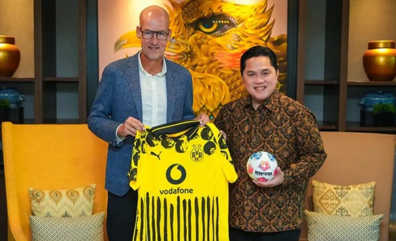 Erick Thohir bersama CEO BVB Dortmund, Carsten Cramer/foto: IG Erick Thohir