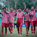 Selebrasi pemain Deltras FC usai lolos ke perempat final Piala Soeratin U-15 2025/foto: PSSI