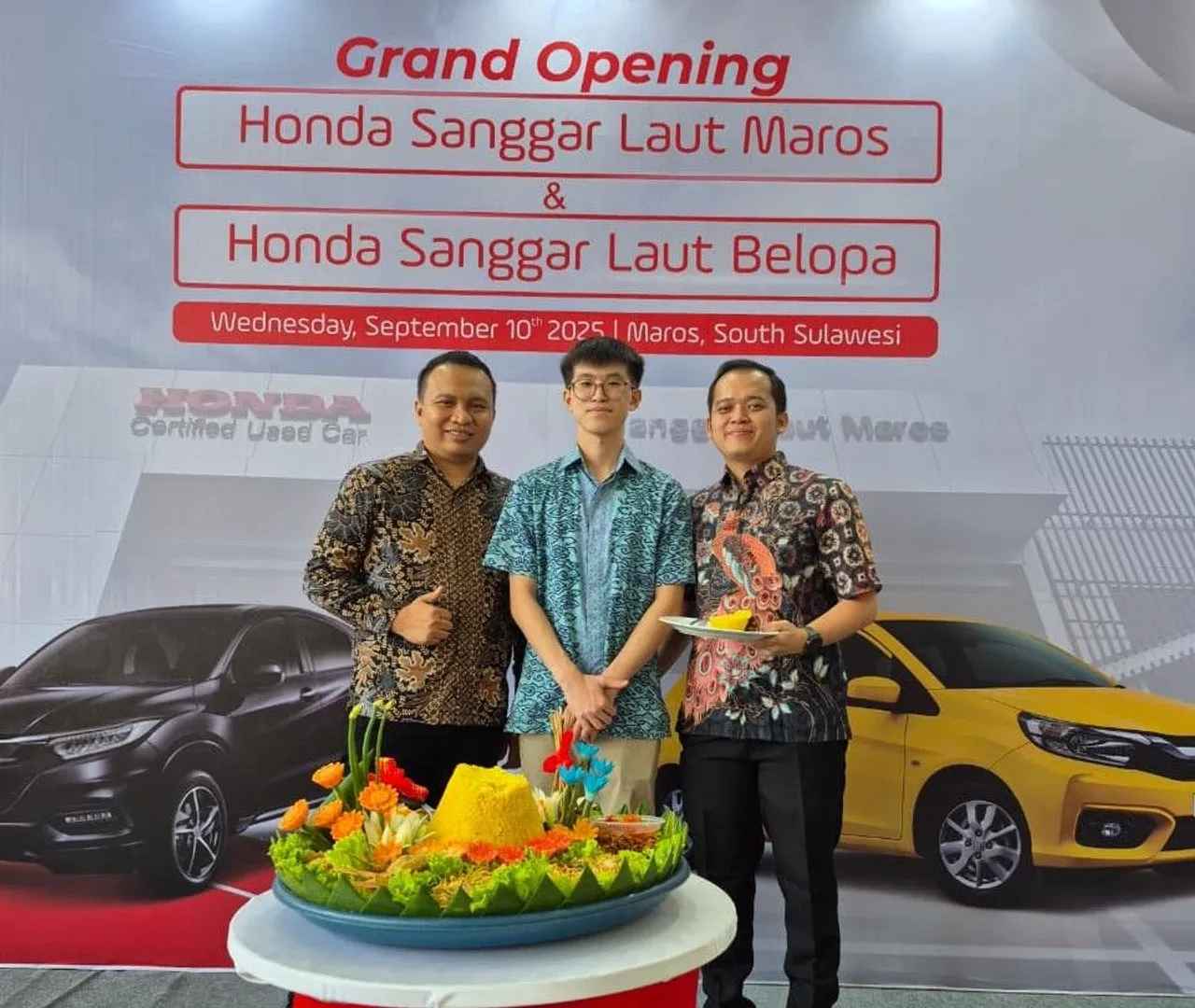 Seremoni peresmian diler Honda Certified Used Car di Maros dan Luwu, Sulawesi Selatan. (HPM)