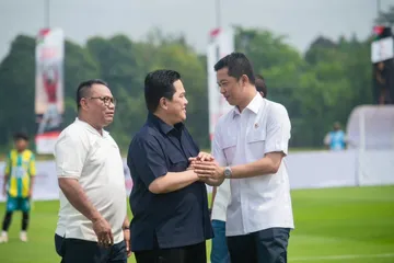 Erick Thohir dan Taufik Hidayat