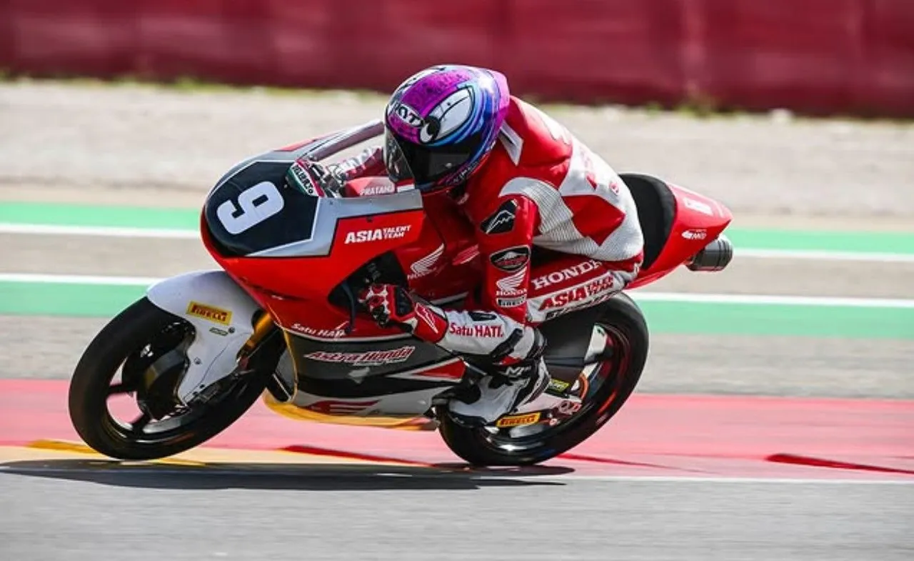 Veda Ega Pratama tampil di JuniorGP 2025 seri Italia/foto: Astra Honda Racing Team