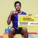 Chico Aura Dwi Wardoyo Juara Indonesia Masters 2025 Super 100/Foto: PBSI