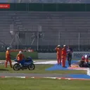 Terjadi crash di race 1 JuniorGP 2025 seri Italia/foto: Youtube JuniorGP