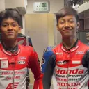 Veda Ega Pratama dan Kiandra Ramadhipa di JuniorGP 2025/foto: Astra Honda Racing Team