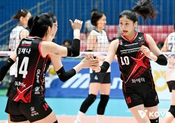 Red Sparks terhenti di babak penyisihan grup KOVO Cup 2025 usai kalah 1-3 dari Expressway Hi-Pass/foto: KOVO