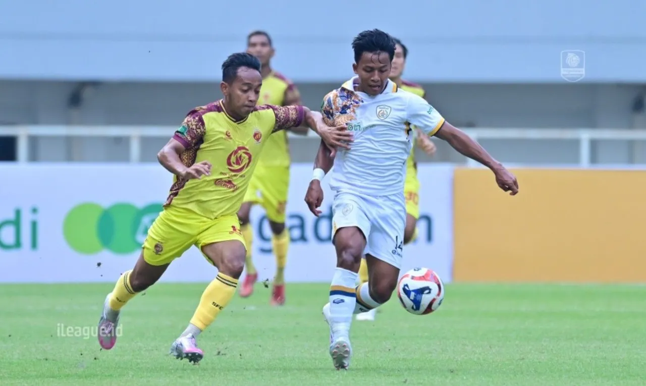 Sriwijaya FC vs Persikad Depok di Liga 2 Championship 2025/2026/Foto: I League
