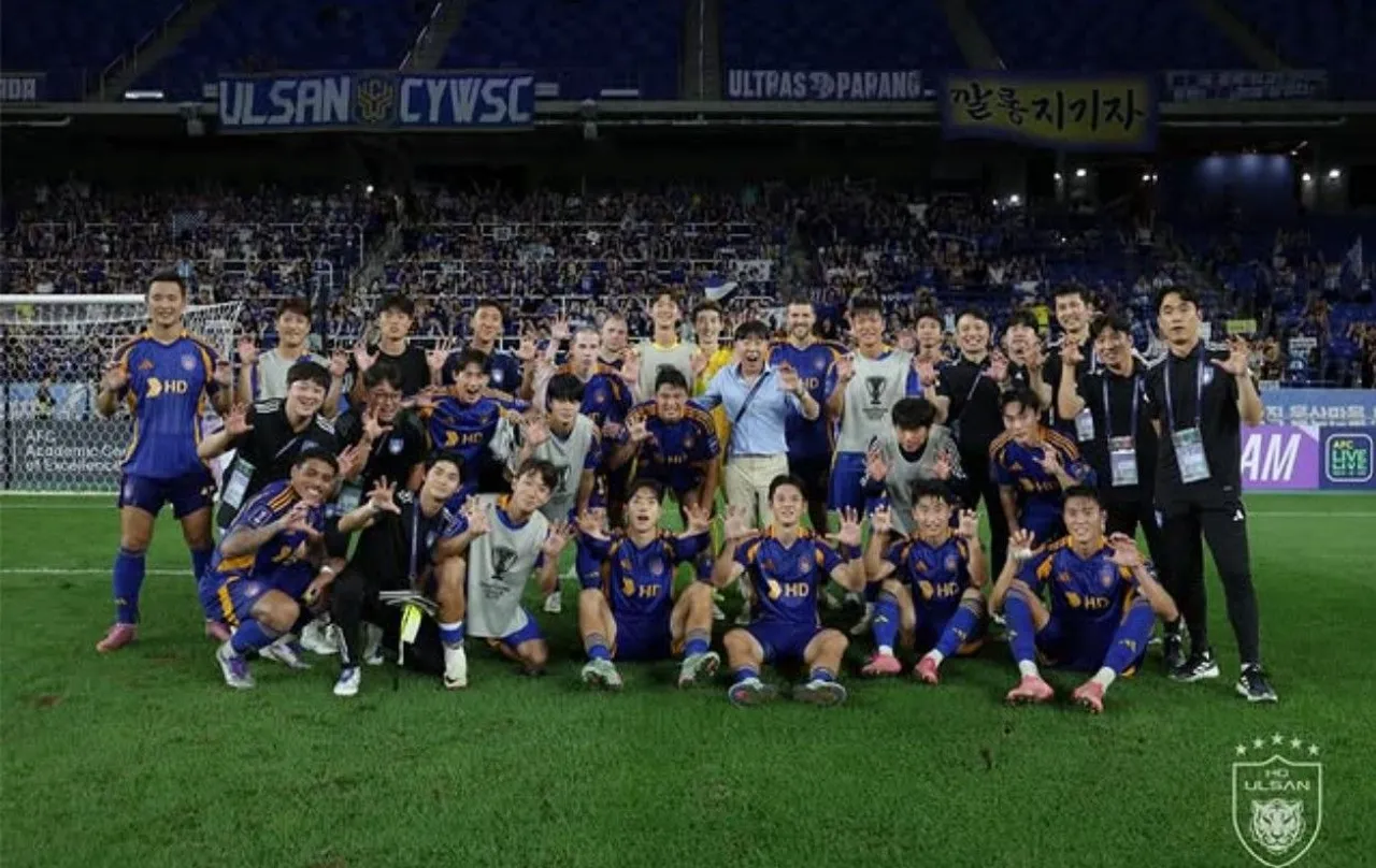 Ulsan HD puasa kemenangan lagi di bawah asuhan Shin Tae-yong/foto: Ofisial Ulsan HD