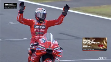 Marc Marquez resmi juara dunia MotoGP 2025 usai finis di posisi kedua pada MotoGP Jepang/foto: X/MotoGP