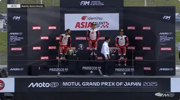Podium Asia Talent Cup 2025 seri Jepang didominasi pembalap tuan rumah/foto: Youtube Asia Talent Cup