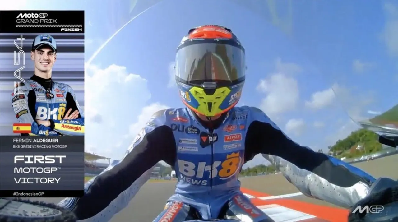 Fermin Aldeguer menangi race MotoGP Mandalika 2025/foto: X/MotoGP
