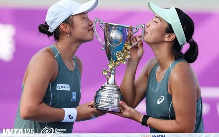 Aldila Sutjiadi dan Janice Tjen juara WTA 125 Suzhou/foto: WTA 125 Suzhou