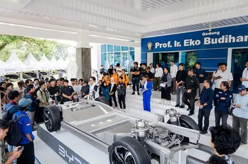 BYD edukasi mahasiswa Universitas Diponegoro. (BYD)