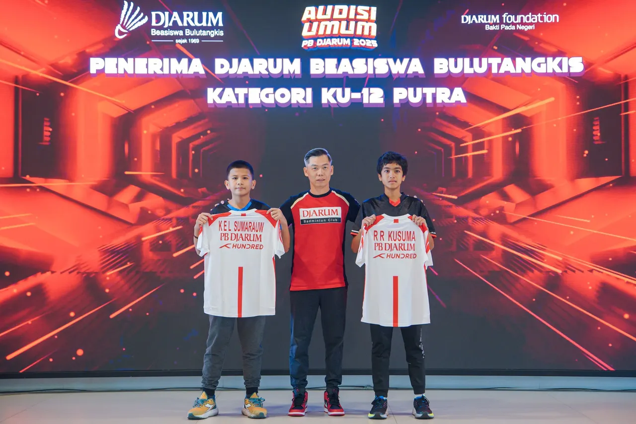 Penerima Djarum Beasiswa Bulutangkis KU U-12/Foto: Dokumentasi