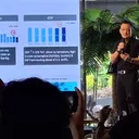 President Director Bridgestone Indonesia Mukiat Sutikno di acara Media Gathering, Senayan Park. (Chadie)