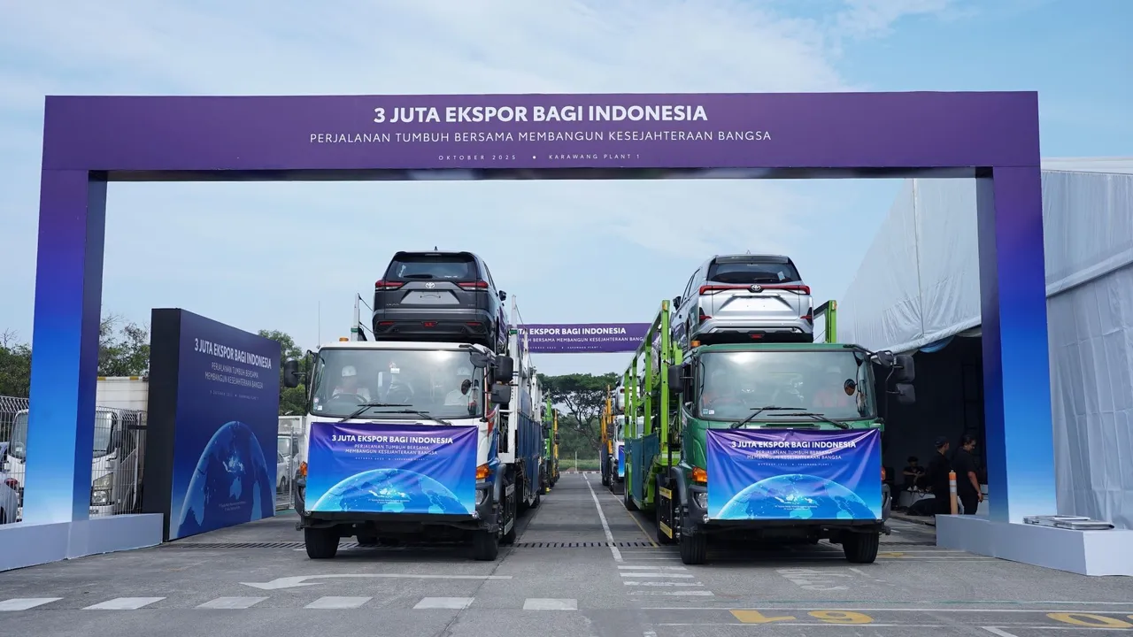 Toyota Indonesia berhasil mengekspor total tiga juta unit kendaraan ke mancanegara. (TMMIN)