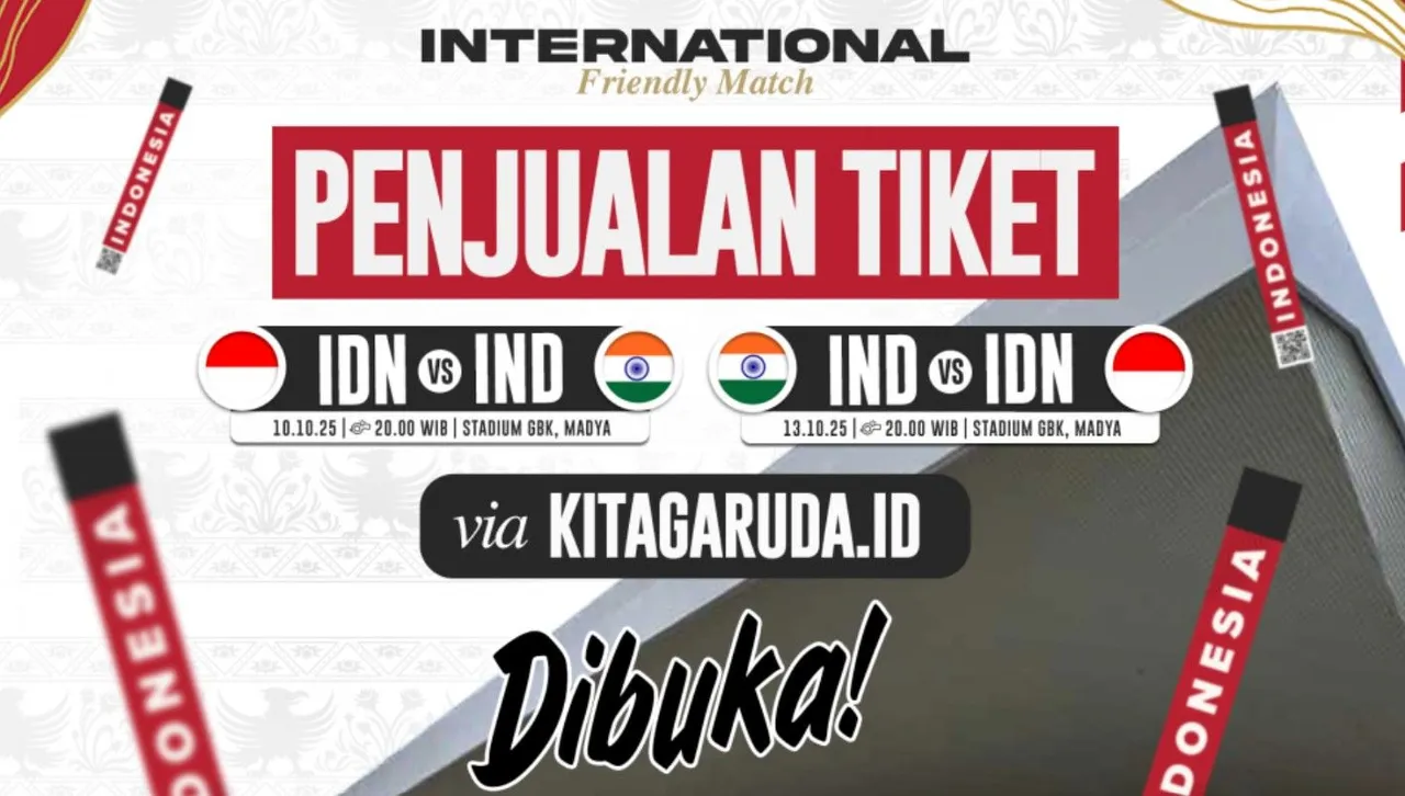 Tiket pertandingan Indonesia U-23 vs India dapat dibeli di Kita Garuda/foto: PSSI