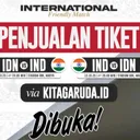 Tiket pertandingan Indonesia U-23 vs India dapat dibeli di Kita Garuda/foto: PSSI