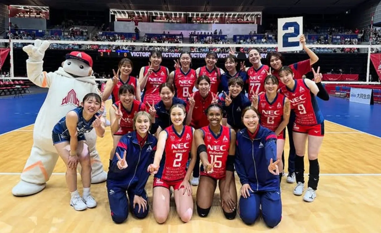 NEC Red Rockets meraih kemenangan kedua di SV.League Women 2025/2026/foto: Ofisial NEC Red Rockets