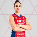Giovanna Milana bermain untuk NEC Red Rockets di Liga Voli Putri Jepang/foto: Ofisial NEC Red Rockets