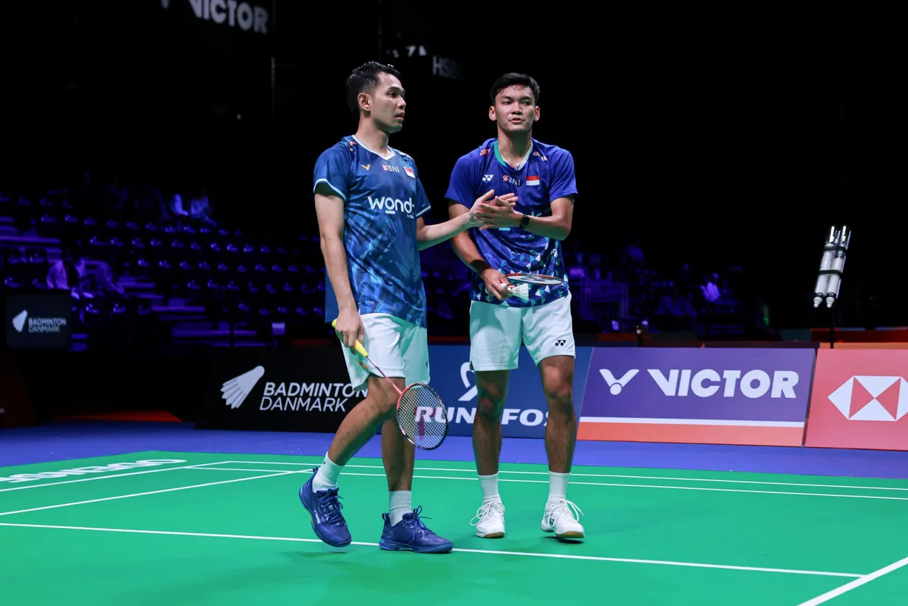 Fajar Alfian/Muhammad Shohibul Fikri di Denmark Open 2025/Foto: PBSI