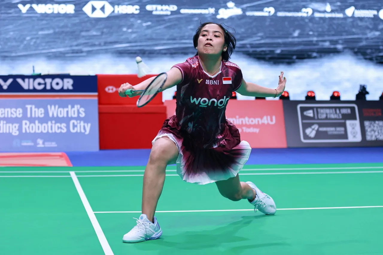 Gregoria Mariska Tunjung di Denmark Open 2025/Foto: PBSI