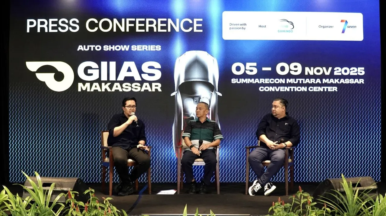Konferensi pers GIIAS Makassar 2025. (Seven Event)