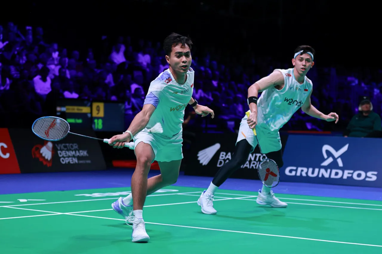 Mohammad Rian Ardiannto/Rahmat Hidayat di Denmark Open 2025: Foto: PBSI