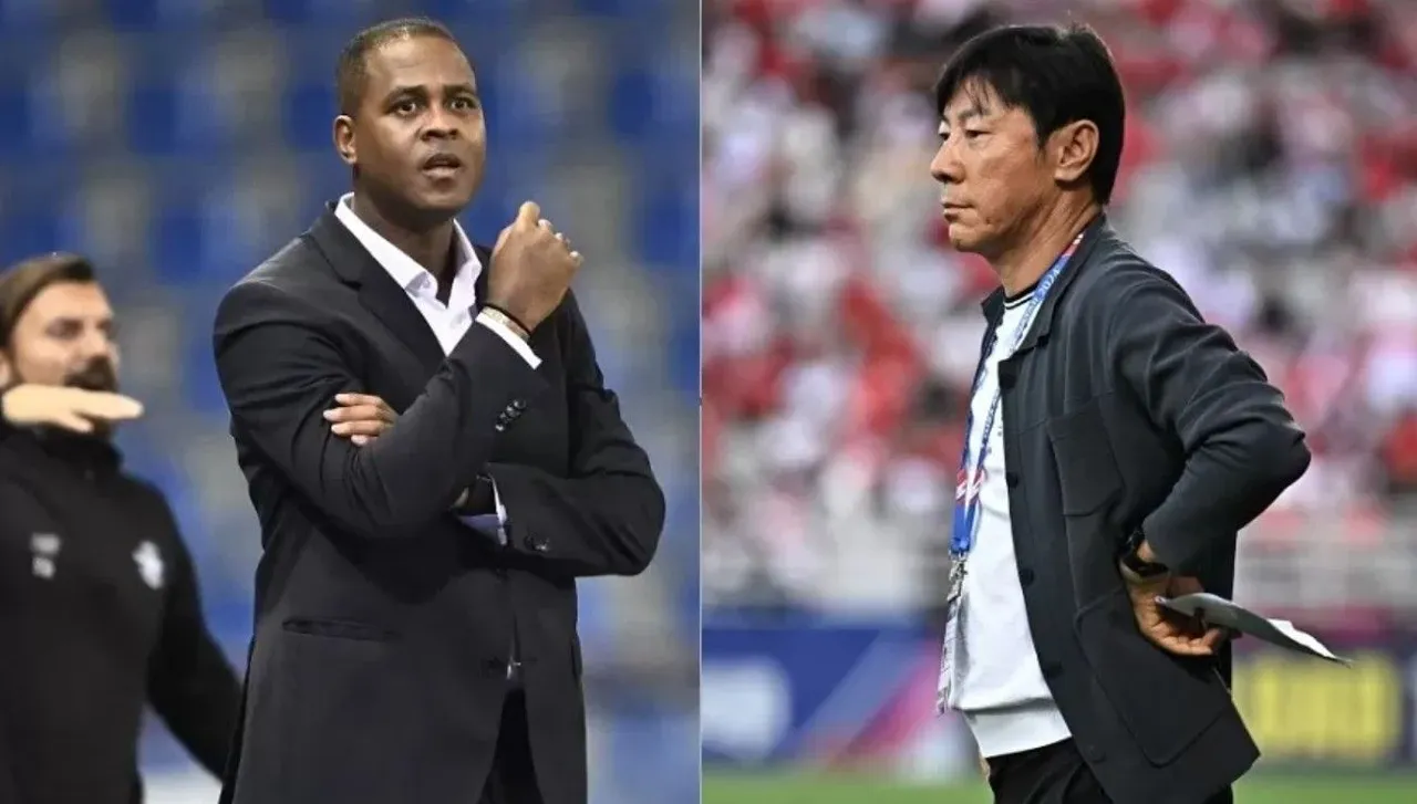 Patrick Kluivert dan Shin Tae-yong/Foto: Istimewa