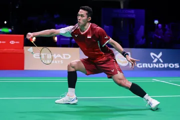 Jonatan Christie di Denmark Open 2025/Foto: PBSI