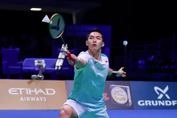 Jonatan Christie di Denmark Open 2025/Foto: PBSI
