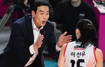 Ko Hee-jin saat Red Sparks vs Pink Spiders/foto: KOVO