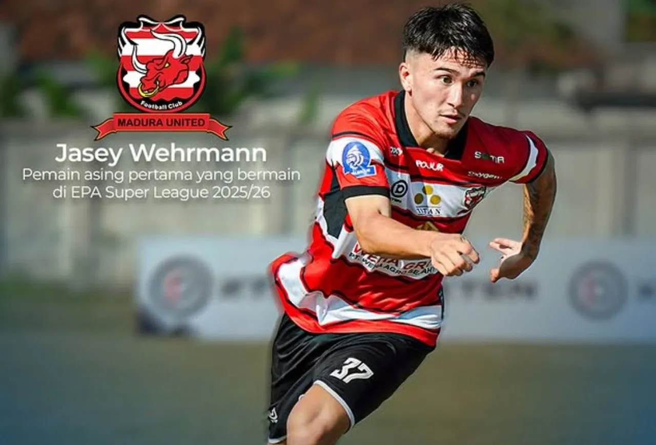 Jasey Wehrmann jadi pemain asing pertama yang tampil di EPA Super League 2025/2026/foto: EPA Super League