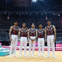 5 Gymnast Putra Indonesia Siap Tempur/Foto: JAGOC