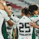 Selebrasi pemain PSS Sleman saat menang 5-0 atas PSIS Semarang/foto: Ofisial PSS