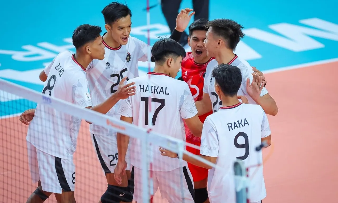 Timnas Voli Indonesia U-18 putra menang 3-1 atas Thailand di laga pertama Asian Youth Games 2025/foto: AVC