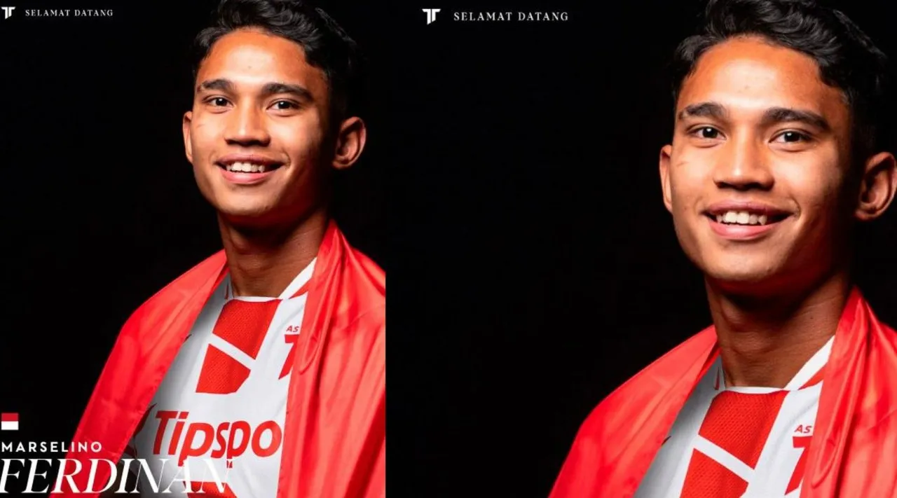 Marselino Ferdinan main untuk AS Trencin di Liga Slovakia/foto: AS Trencin